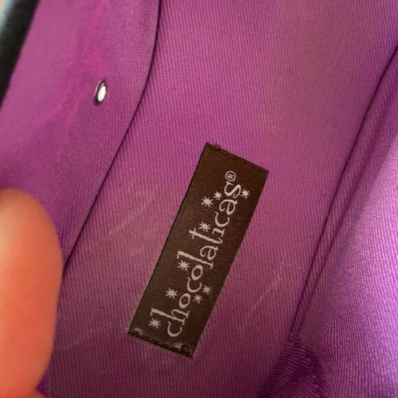 y2k 2000s emo art design purple mary jane sandals flats women's 7 - Picture 7 of 7